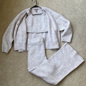 H&M 3 Piece Fluffy Loungewear Set